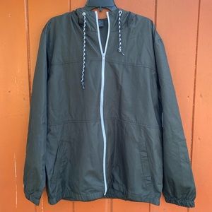Men’s black windbreaker from zumiez